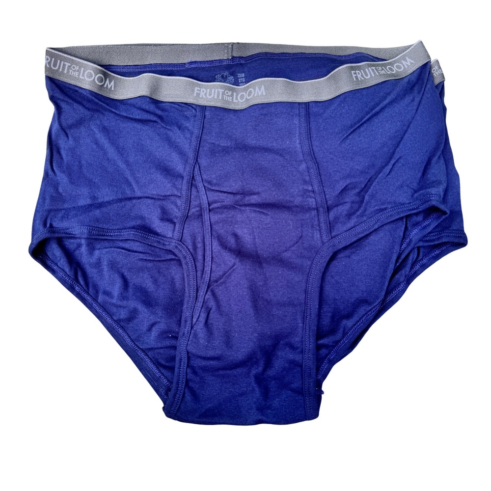 Fruit of the Loom Mens Briefs Underwear 6 Pack Blue Grey Size 2XB Big & Tall